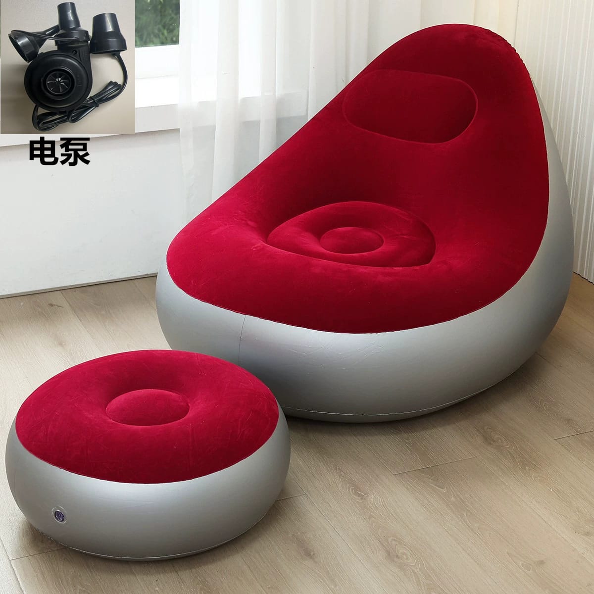 Lazy Sofa New Model Folding Footstool Sofa Storage Pvc