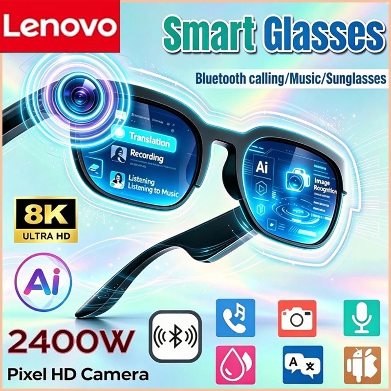 Lenovo Translation Wireless Glasses Smart AI Sunglasses