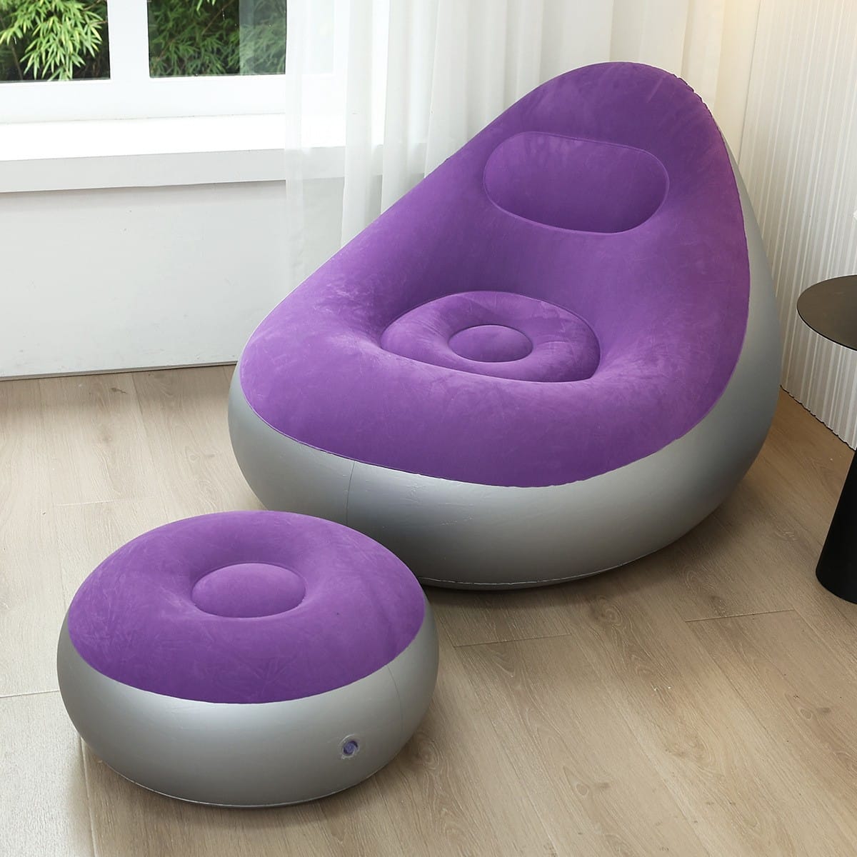 Lazy Sofa New Model Folding Footstool Sofa Storage Pvc