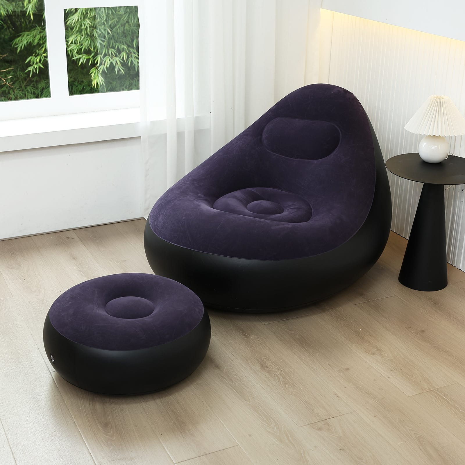 Lazy Sofa New Model Folding Footstool Sofa Storage Pvc