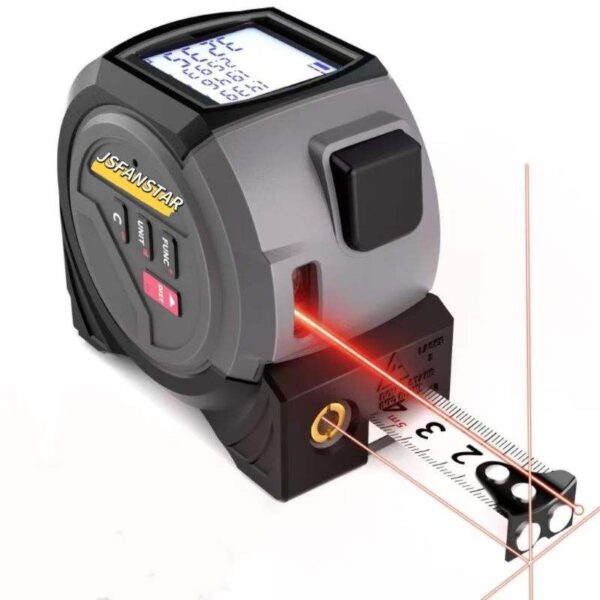 Digital Laser Tape Measure 2-in-1 Rechargeable